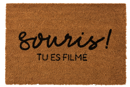 TEXTILE - Covoras intrare, Material sintetic, Natural, 61x40x2