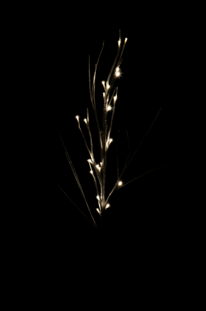 Crenguta artificiala, Fibre sintetice, Alb, 30x30x120 cm [2]