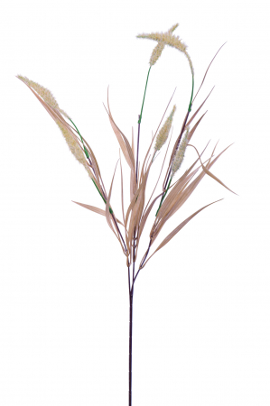 IN STOC - Crenguta GRAS, Fibre sintetice, Crem, 65 cm