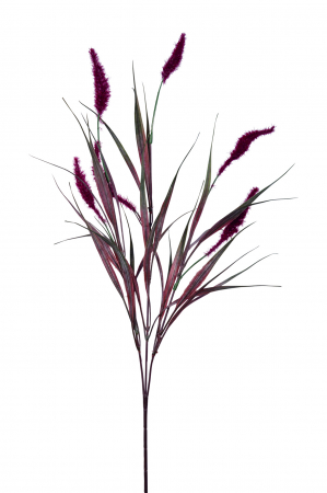 SALE % - Crenguta GRAS, Fibre sintetice, Rosu inchis, 65 cm