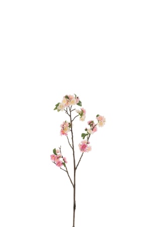 SALE % - Crenguta inflorita, Sintetic, Roz, 22x5x82 cm