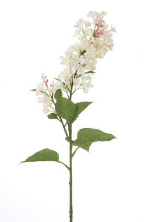 IN STOC - Crenguta liliac Lilac, Fibre artificiale, Roz/Verde, 82 cm