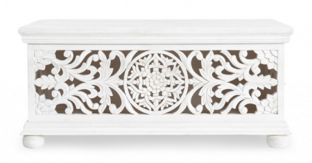 Cufar Alinta, Lemn, Alb, 100x50x45 cm [2]
