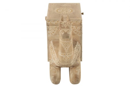 Cufar Camel, Lemn de Mango, Natur/Alb [1]