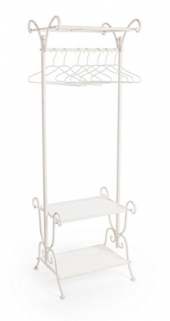 Cuiere - Cuier EMILY, metal, alb, 55x46x170cm