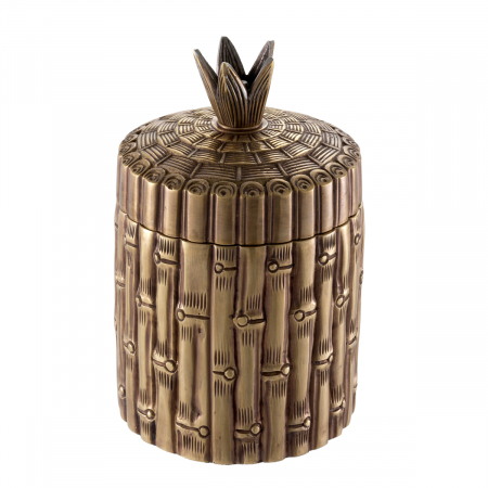 Cutie Bamboo rotund, finisaj din alamă cu aspect vintage [1]