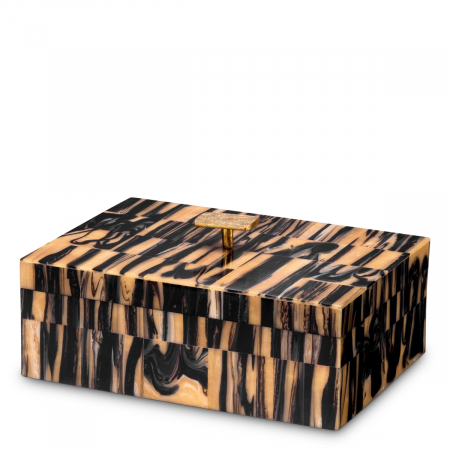 SALE % - Cutie Capitola S negru maro, Dims: L. 28 | W. 20.5 | H. 13  (CM)