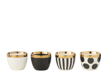 Servirea mesei - Cutie cu 4 cești, Mix, Ceramic