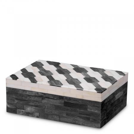 SALE % - Cutie depozitare Rodeo S gri crem, Dims: L. 28 | W. 20 | H. 10  (CM)