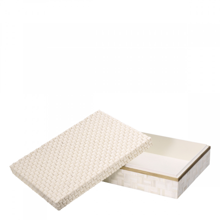 Cutie depozitare Seaside L alb crem, Dims: L. 40 | W. 30 | H. 11  (CM) [2]