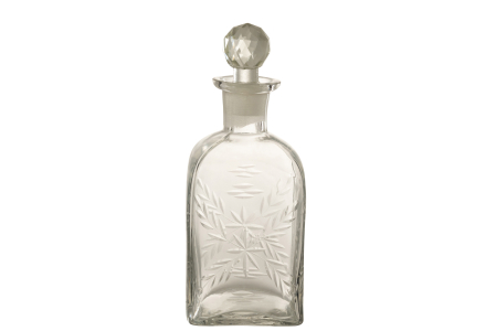 Accesorii - Decantor Whisky, Sticla, Transparent, 10x10x23.5