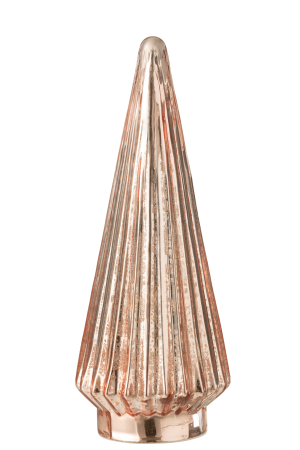 Deco bradut LED, Sticla, Roz, 11.5x11.5x33 [1]