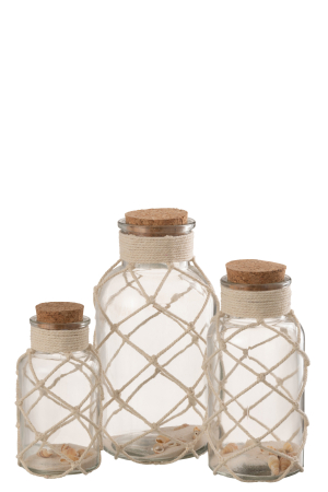 Deco scoici, Sticla, Transparent, 11x11x21 [1]