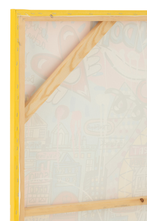 Decor perete London, popart canvas mix | L 150X l 3.8X H 110 cm [2]