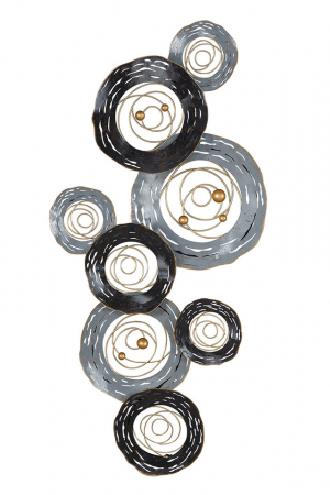 Decoratiun de perete, UNIVERSO, metal, 6X115X54 cm [1]