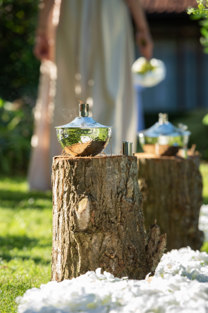 SALE % - Decoratiune/accesorii pentru gradina, Metal, Argintiu, 20x20x15.5