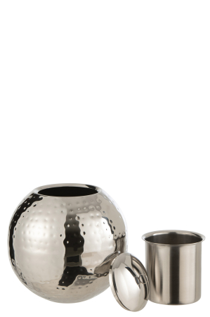 Decoratiune/accesorii pentru gradina, Metal, Argintiu, 20x20x23 [1]