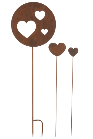 IN STOC - Decoratiune/accesorii pentru gradina, Metal, Maro, 33x1x100
