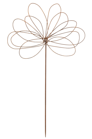 Decoratiuni terasa si gradina - Decoratiune/accesorii pentru gradina, Metal, Maro, 57x1x100