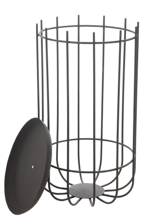 Decoratiune/accesorii pentru gradina, Metal, Negru, 38x38x72 [1]