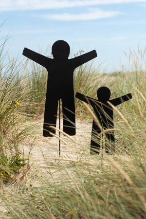 SALE % - Decoratiune/accesorii pentru gradina, Metal, Negru, 40x1x70