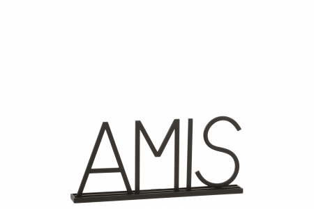 Accesorii - Decoratiune Amis, Metal/Fier, Negru, 48.5x5x22 cm