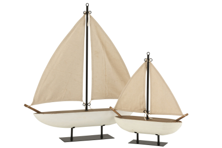 Decoratiune barca, Lemn, Maro, 61.5x12.5x68 [1]