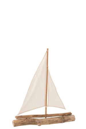 Decoratiuni - Decoratiune barca/vapor, Lemn, Natural, 51x8x60 cm