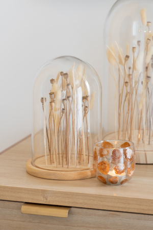 Accesorii - Decoratiune Bell, Sticla, Transparent, 21x21x37