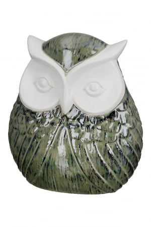Decoratiune bufnita, WINGS, ceramica, 12X22X25 cm [1]