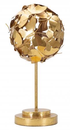 Accesorii - Decoratiune Butterly, Fier, Auriu, 40.5x19.5x19.5 cm