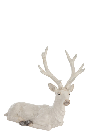 Decoratiuni - Decoratiune Caprioara, Compozit, Alb, 70x32x67 cm