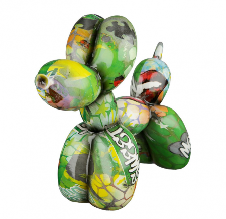 Street art - Decoratiune catel Street art baloons, rasina, multicolor, 22x8x18 cm