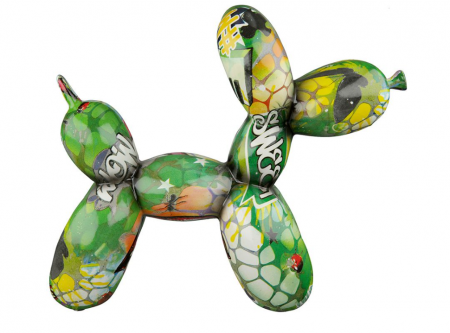 Decoratiune catel Street art baloons, rasina, multicolor, 22x8x18 cm [3]