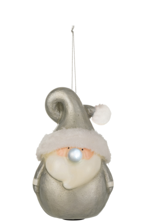 SALE % - Decoratiune, Compozit, Argintiu, 10.7x8.8x17