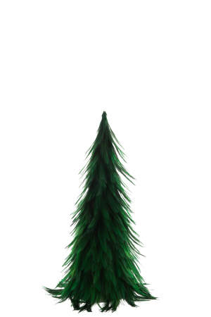 Lichidare stoc - Decoratiune , Pene, Verde, 20x20x41 cm