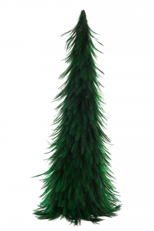 Lichidare stoc - Decoratiune con, Pene, Verde, 30x30x60 cm