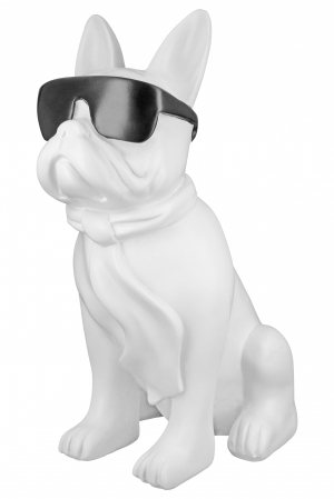 Decoratiune Cool Dog, Rasina, Alb/Negru, 18x35x22 cm [3]