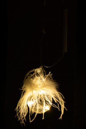 Decoratiune Craciun LED, Sticla, Transparent, 10x10x16 cm [2]