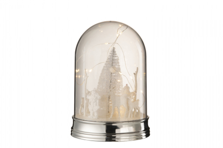 Decoratiune Craciun, Plastic , Alb , 16x16x23 cm [1]