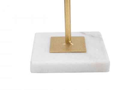 Decoratiune Cube, Fier/Marmura, Auriu/Alb, 41,5x16x18 cm [2]