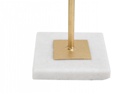 Decoratiune Cube, Fier/Marmura, Auriu/Alb, 52,5x16x18 cm [2]
