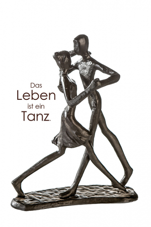 SALE % - Decoratiune Dancing, fier, maro/bronz, 13x17x8 cm