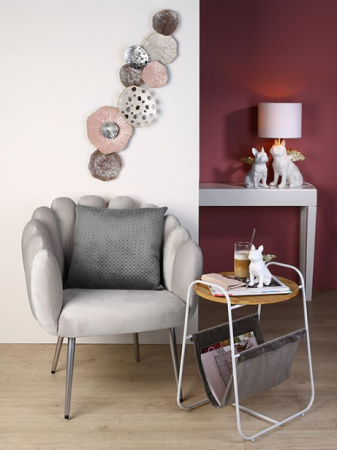 SALE % - Decoratiune de perete Abstract, metal, multicolor, 90x31 cm
