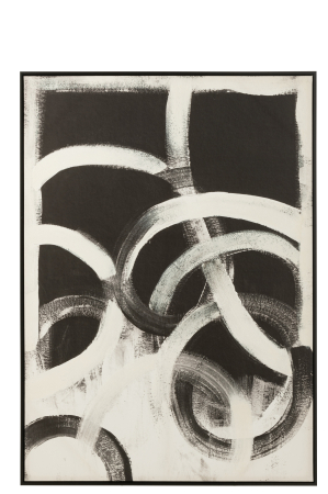 Tablouri - Decoratiune de perete, Abstract, Negru/Alb
