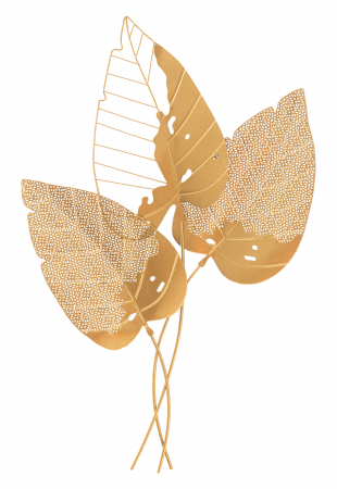 Decoratiune de perete Autumn Leaf, Fier, Multicolor, 84.5x53x4 cm [4]