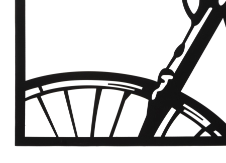 Decoratiune de perete bicicleta, 3 buc, 40x1,3x60 cm [1]
