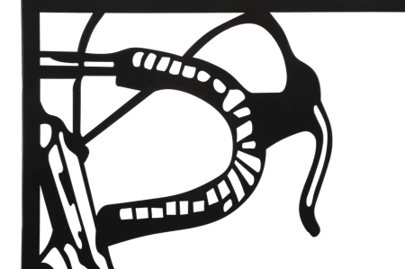Decoratiune de perete bicicleta, 3 buc, 40x1,3x60 cm [3]