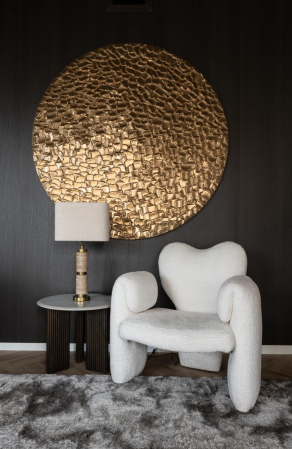 DECORATIUNI - Decoratiune de perete Bloom auriu 110 cm