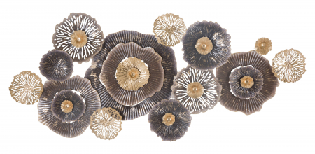 Decoratiune de perete Browny - A -, Fier, Multicolor, 73.5x167,6x7.6 cm [4]